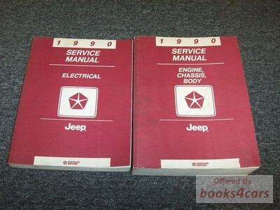 view cover of 1990 Jeep Electrical Shop Service Repair Manual for Grand Wagoneer Comanche Cherokee Wagoneer & Wrangler, includes wiring diagrams by Jeep
