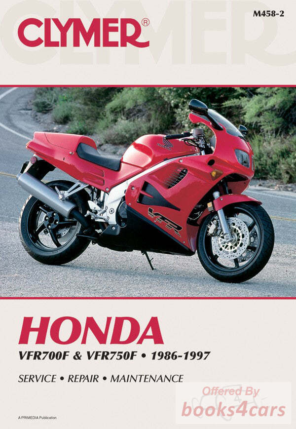 view cover of 1986-1997 VFR700F & VFR750F Shop Service Repair Manual by Clymer