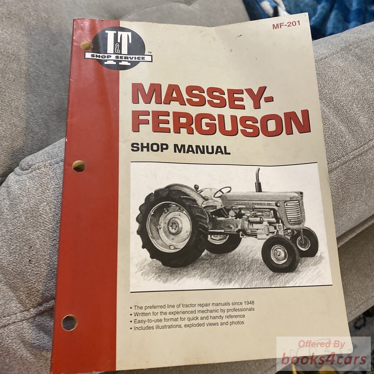 view cover of Massey Ferguson Tractor Shop Service Repair manual by I&T for Models MF65 MF85 MF88 MF Super 90 MF Super 90WR MF1100 MF1130 MF1150, MF1105 MF1135 MF1155 MF2775 MF2805 in 104 pages