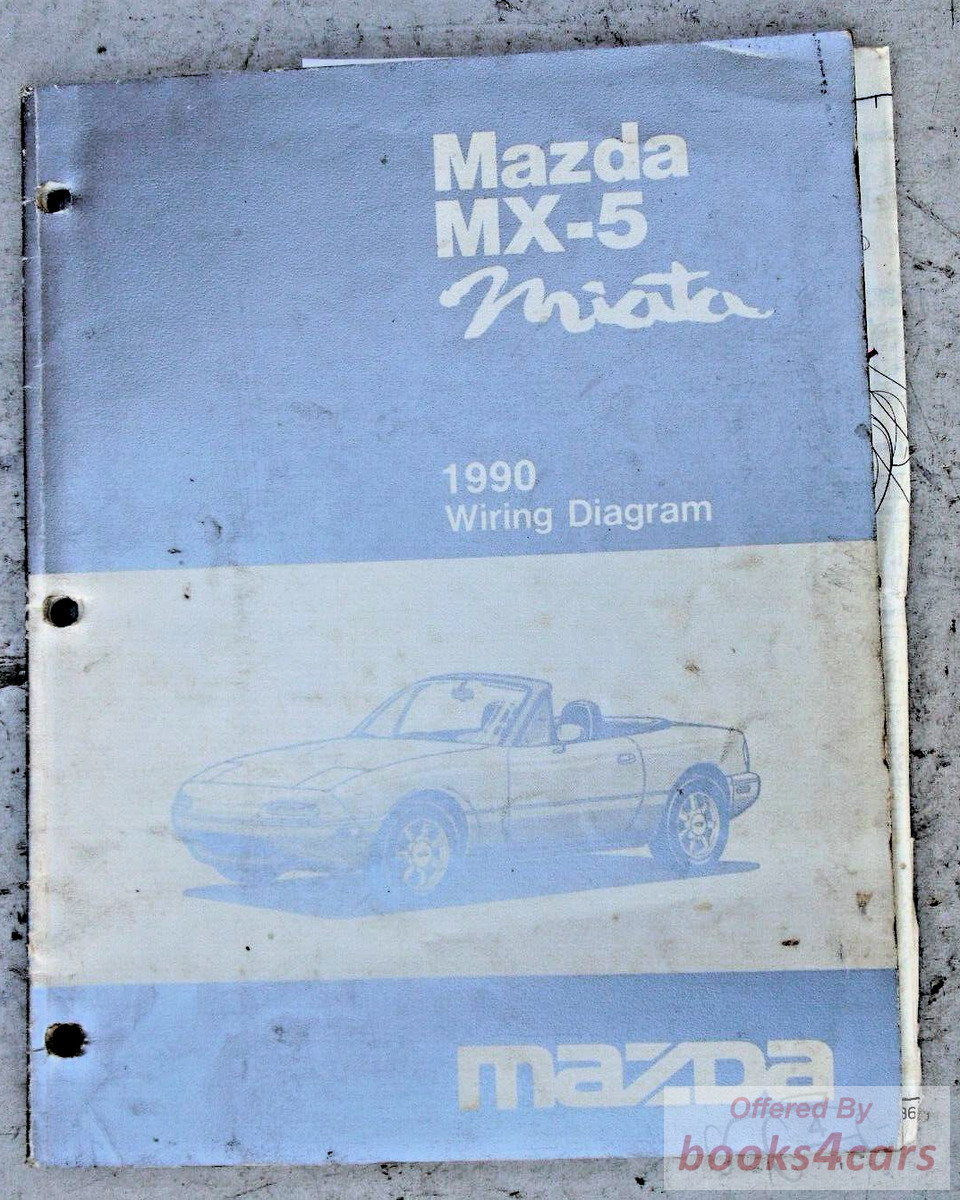 view cover of 1990 Miata Wiring Diagrams Manual by Mazda for Miata & MX5 MX-5