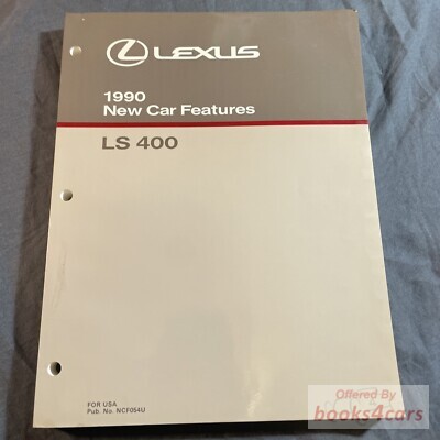 view cover of 1990 LS400 new car features manual by Lexus