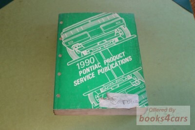 view cover of 1990 Pontiac product service publications bulletins