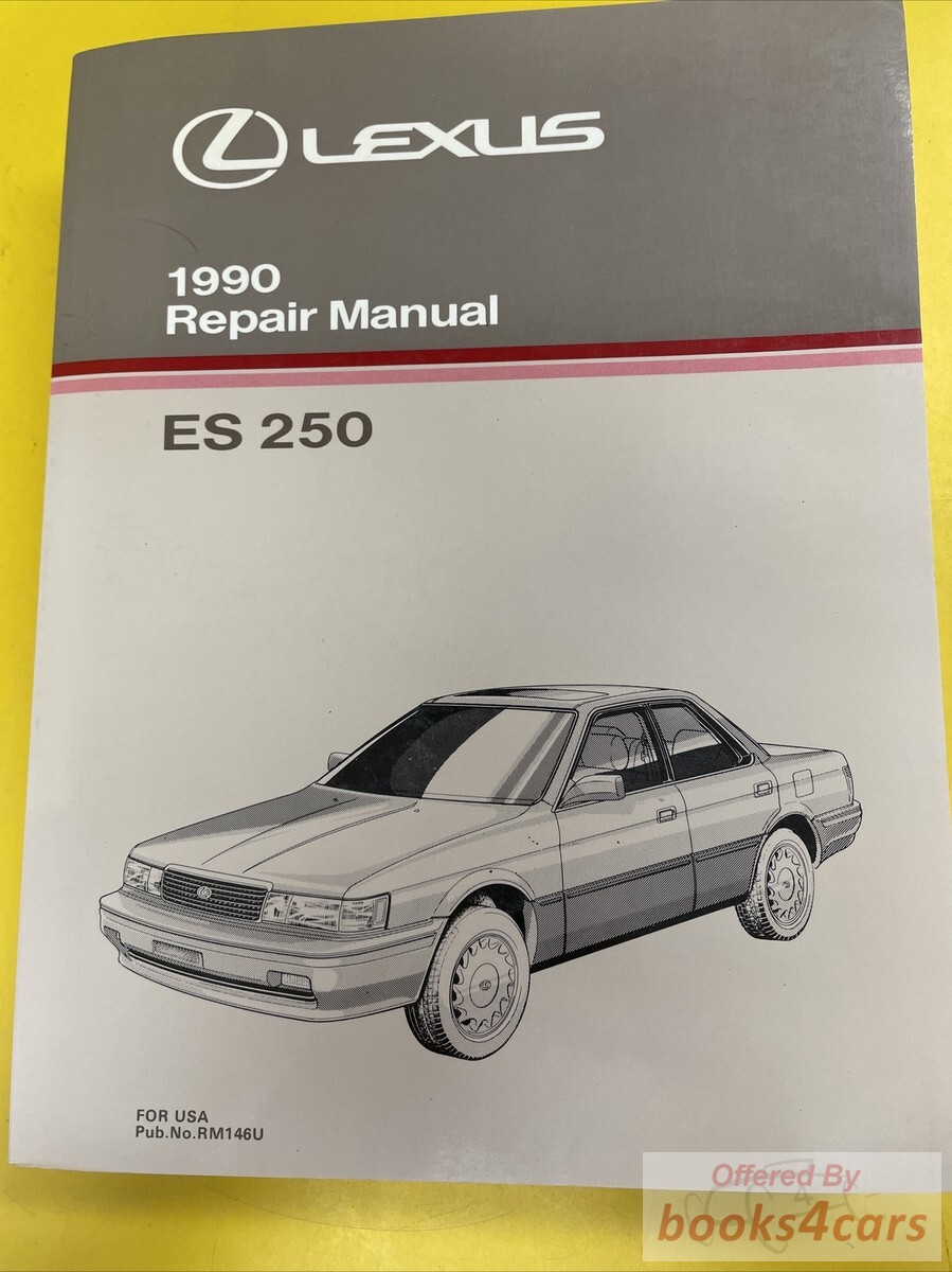 view cover of 1990 ES250 Shop Service Repair Manual by Lexus