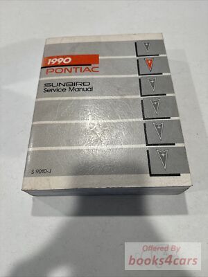 view cover of 1990 Sunbird Service shop repair Manual by Pontiac