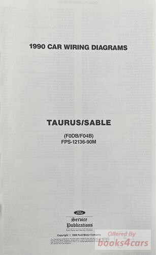 view cover of 1990 Taurus Sable 11