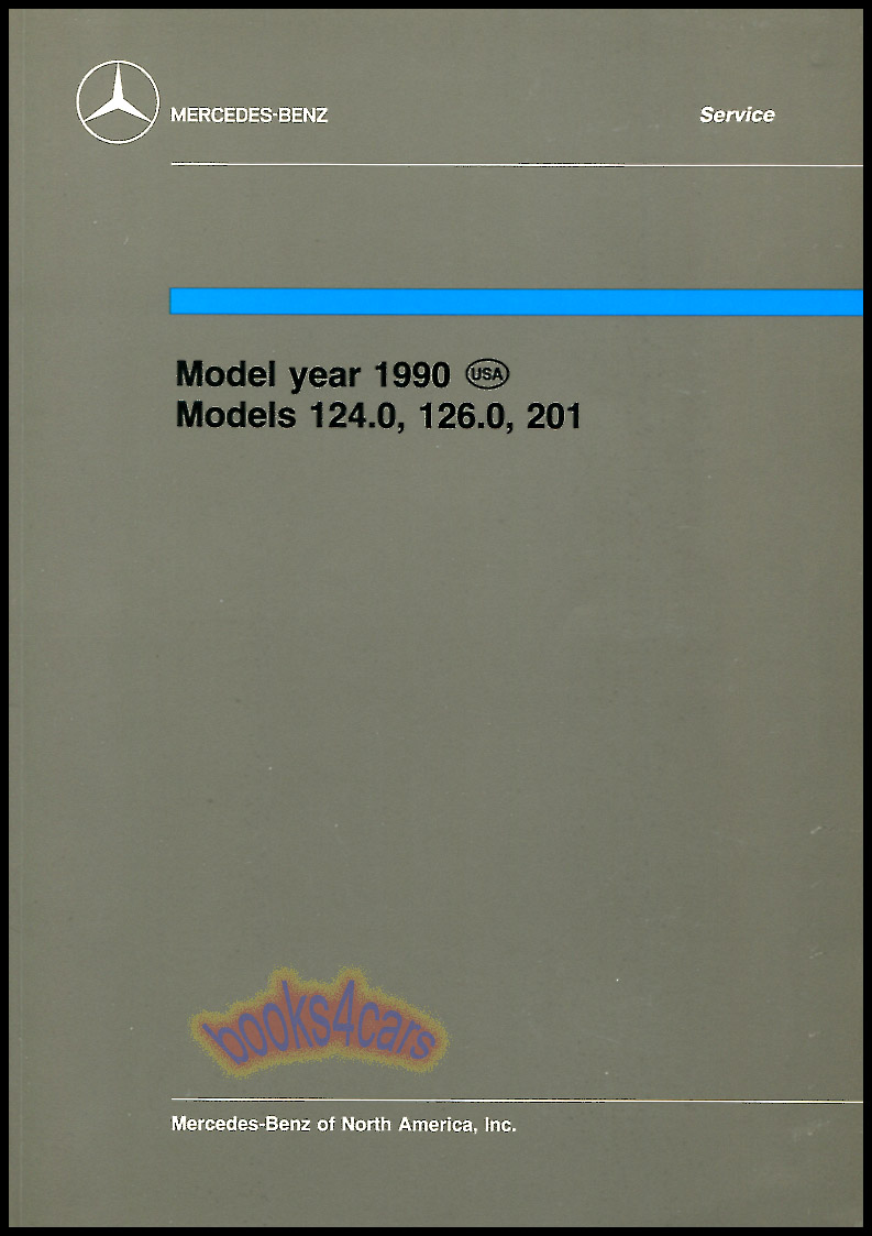 view cover of 1990 Technical Introduction Manual for models 124.0 126.0 & 201 by Mercedes automatically engaging four wheel drive 4matic