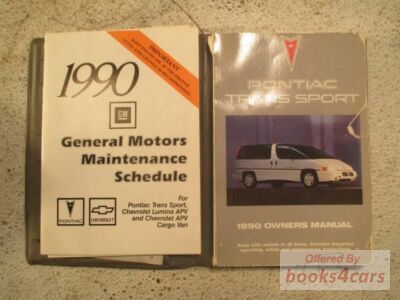 view cover of 1990 Trans Sport Owners Manual by Pontiac