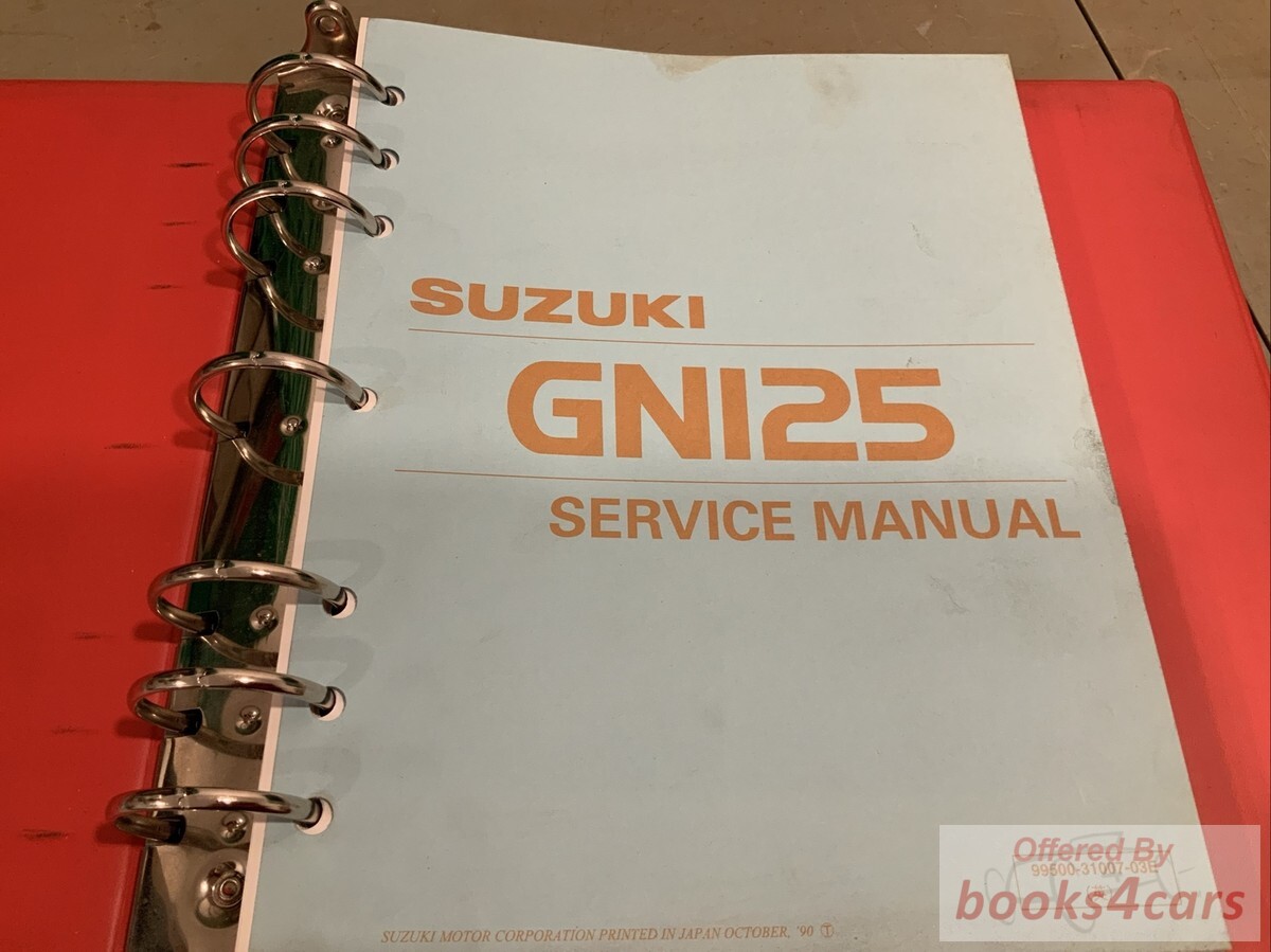 view cover of GN125 Service Manual by Suzuki