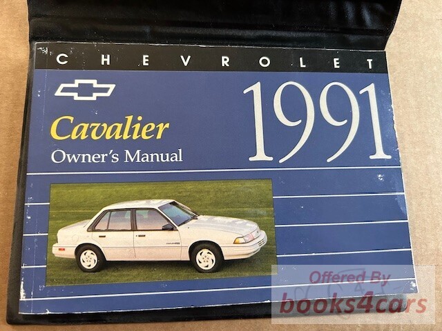 view cover of 1991 Cavalier Owners Manual by Chevrolet, 272 pages.