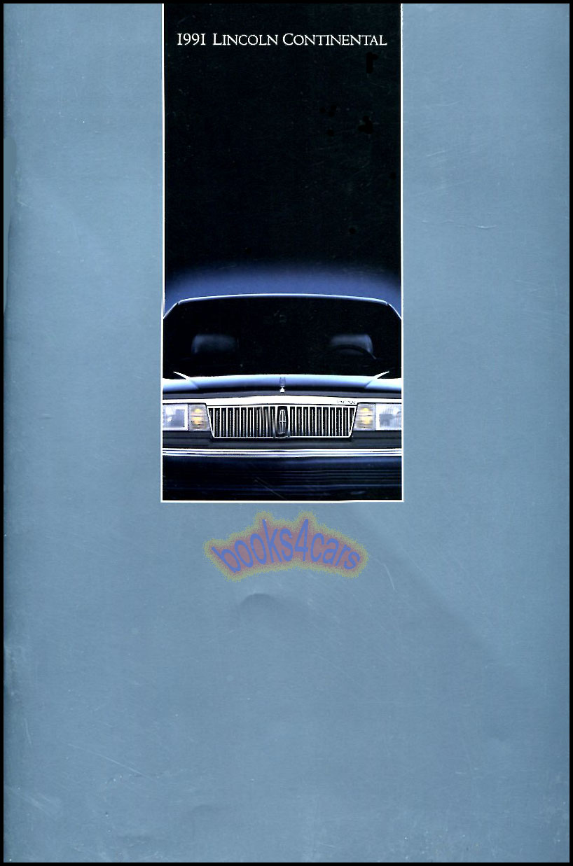 view cover of 1991 Lincoln Continental Sales Brochure by Lincoln-Mercury division