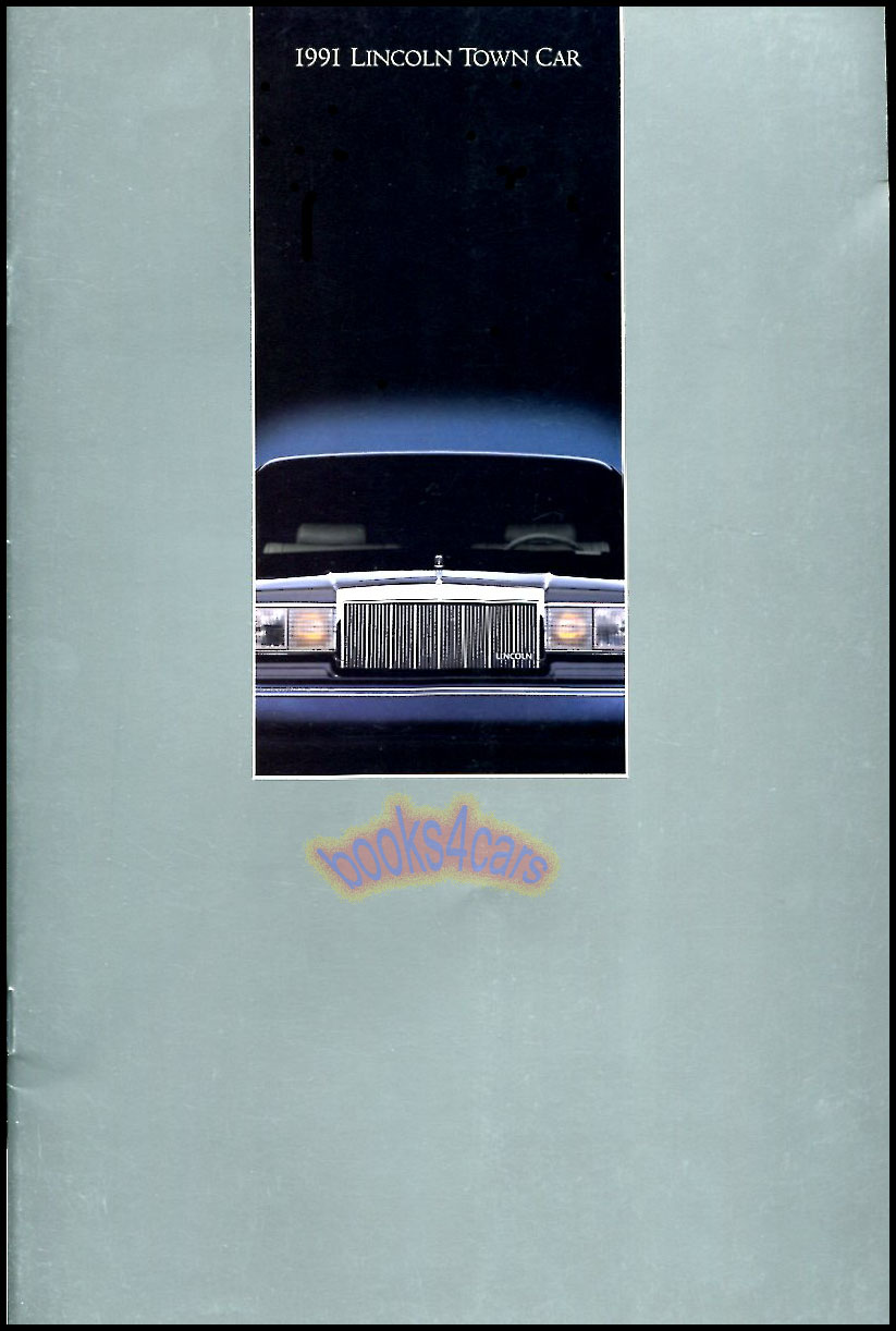 view cover of 1991 Lincoln Town Car Sales Brochure by Lincoln-Mercury division