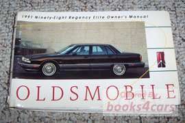 view cover of 1991 Ninety Eight Regency Elite Owners Manual by Oldsmobile