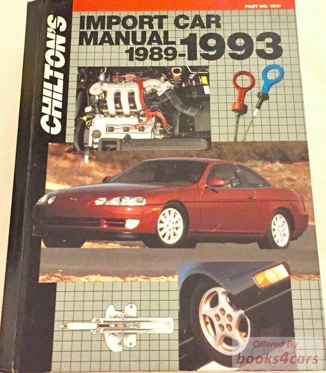 view cover of 1989-1993 Chilton's Import Car Repair Manual