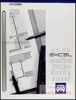 view cover of 1990-1992 Excel Wiring Manual by Hyundai