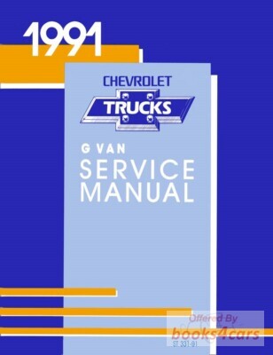 view cover of 1991 G-Van Shop Service Repair Manual by Chevrolet & GMC for full size Van
