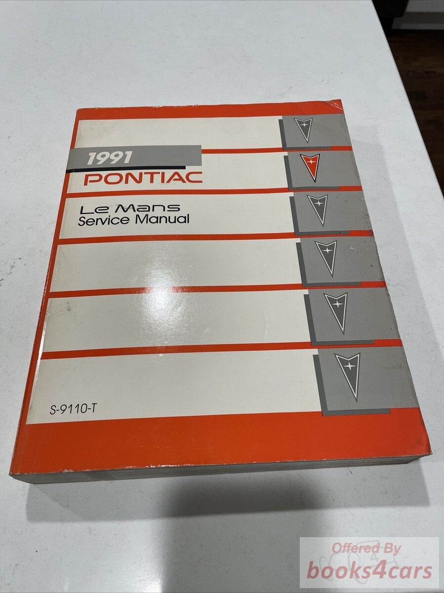 view cover of 1991 LeMans service shop repair manual by Pontiac