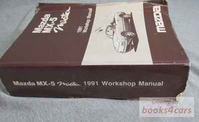 view cover of 1991 Miata Shop Service Repair Manual by Mazda