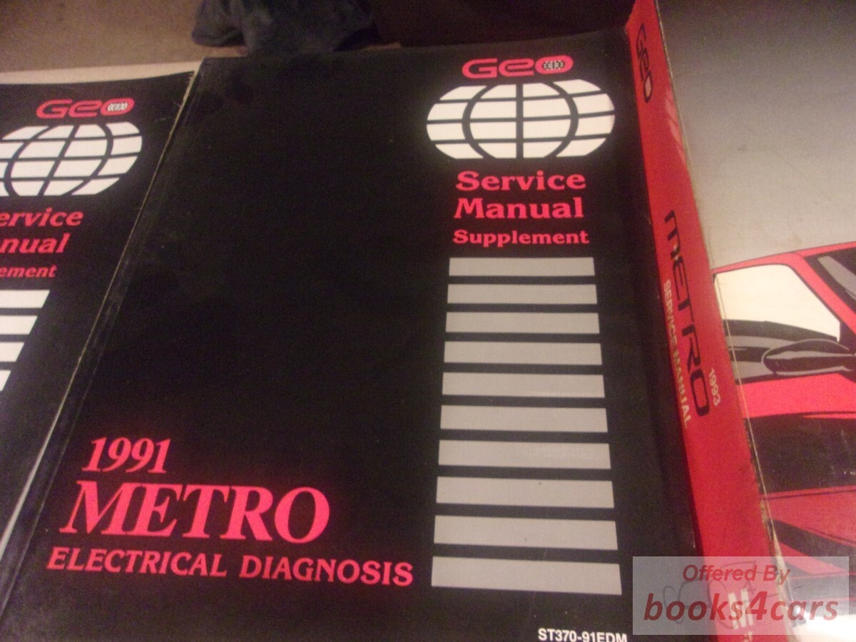 view cover of 1991 Metro Electrical Diagnosis Service manual Supplement