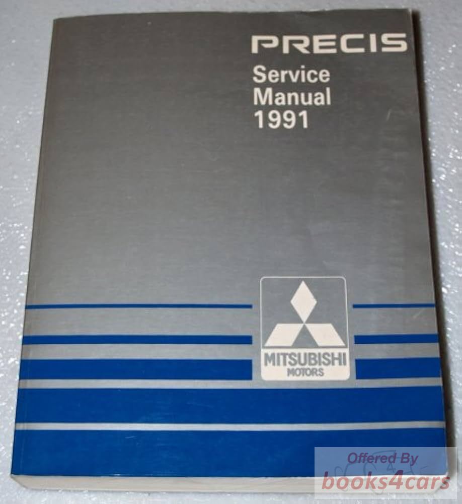 view cover of 1991 Precis Service Manual by Mitsubishi & Hyundai