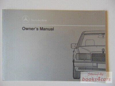 view cover of 1991 300D 2.5 diesel owners manual by Mercedes