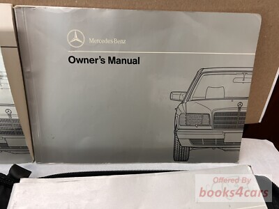 view cover of 1991 350SD 350SDL Turbo owner's manual by Mercedes