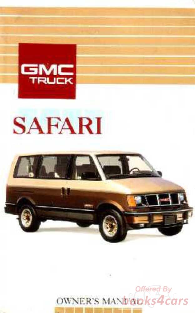 view cover of 1991 Safari Owners Manual by GMC