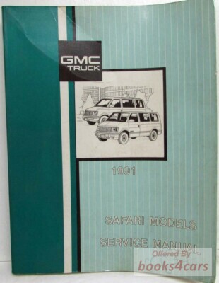 view cover of 1991 Safari Van Shop Service Repair Manual by GMC