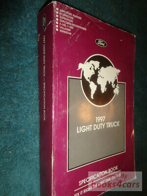 view cover of 1997 Specification Book for Light Duty Truck by Ford