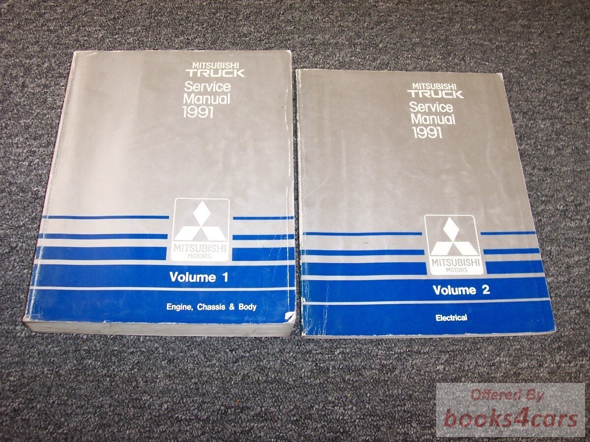 view cover of 1991 Truck Shop Service Repair Manual by Mitsubishi
