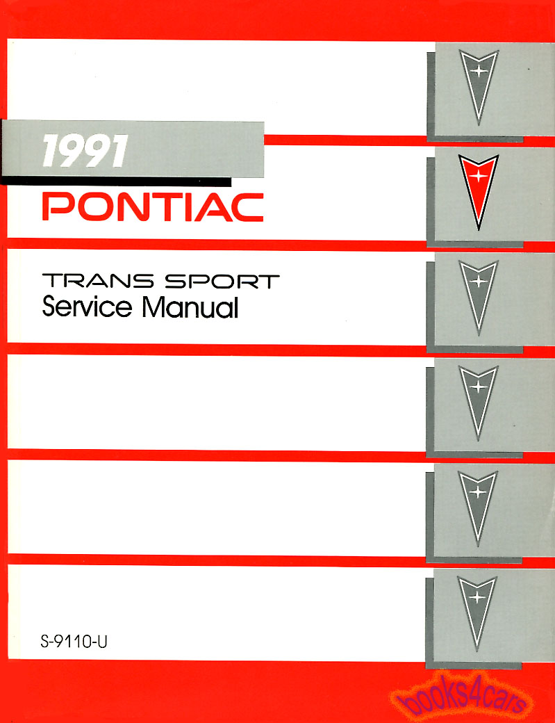 view cover of 1991 TranSport Shop Service Repair Manual by Pontiac for Tran Sport