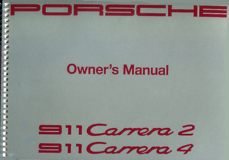 view cover of 1991 911 & Carrera Owners manual by Porsche