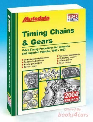 view cover of 1992-2004 Timing Belts Manual for Domestic & Imported Cars, Vans, & Light Trucks. Covers Inspection Replacement & Tensioning for Acura AMC Aston Martin Audi Bentley BMW Buick Cadillac Chevrolet Chrysler Daewoo Dhaihatsu Dodge Eagle Ford General Motors Geo GMC Honda Hummer Hyundai Infiniti Isuzu Jaguar Jeep Kia Land Rover Lexus Lincoln Maybach Mazda Mercedes-Benz Mercury Merkur MG Mini Mitsubushi Morgan Nissan Oldsmobile Peugeot Plymouth Pontiac Porsche Renault Rolls Royce Rover Saab Saturn Scion Subaru Suzuki Toyota Triumph Volkswagen Volvo. Diesel Included.