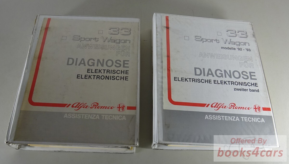 view cover of 1992-1993 Alfa 33 Electrical Diagnosis Shop Service Repair Manual Vol.2 by ALfa Romeo