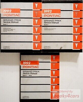 view cover of 1992 Grand Prix Body Service Manual, vol 3 of 3 in Pontiac factory manual