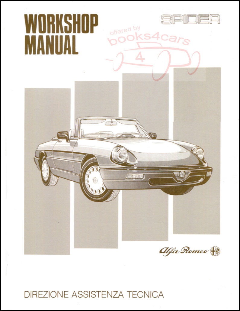 view cover of 1991-1994 Spider Factory Shop Service Repair Manual by Alfa Romeo