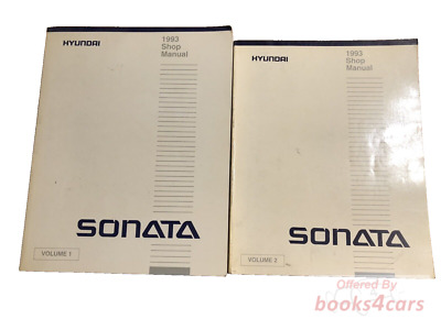 view cover of 1992 Sonata Shop Service Repair Manual 2 vol. set by Hyundai