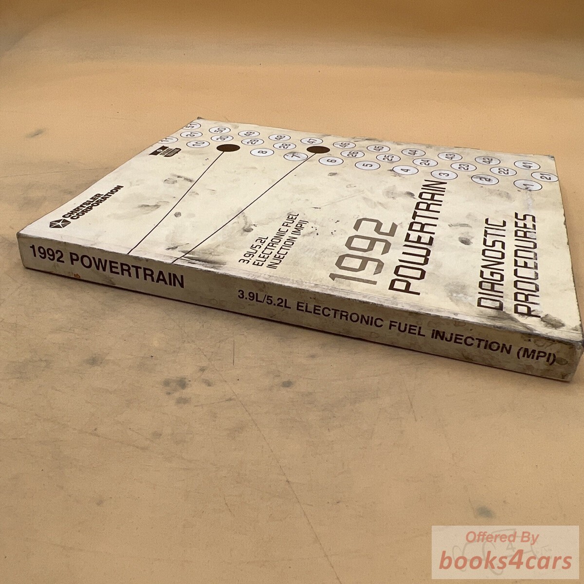 view cover of 1992 Chrysler 3.9L/5.2L electronic fuel injection training diagnostic procedures manual