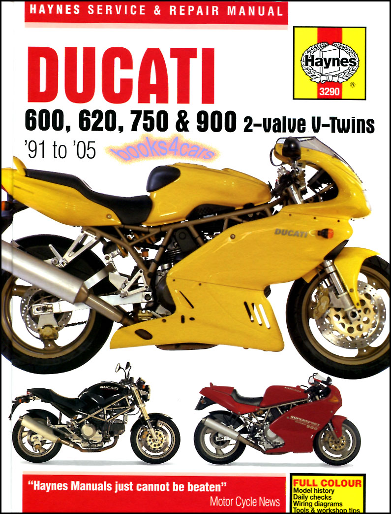 view cover of 1991-2005 V-Twins Haynes Shop Service Repair Manual for Ducati 600 750 & 900 2-valve. Hardcover