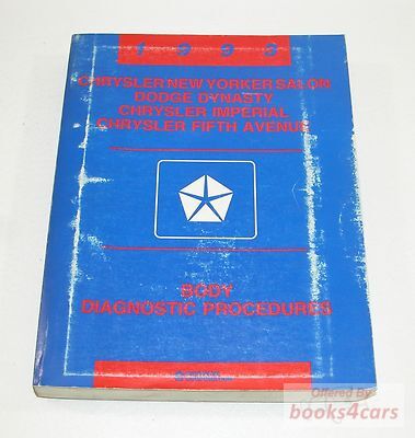 view cover of 1993 Body Diagnostic Procedures Manual for Chrysler New Yorker Salon Imperial fifth avenue Dodge Dynasty by Chrysler