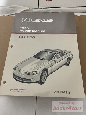 view cover of 1993 SC300 Shop Service Repair Manual by Lexus SC 300 Body & Chassis