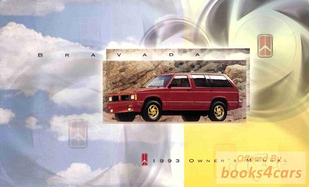 view cover of 1993 Bravada Owners Manual by Oldsmobile