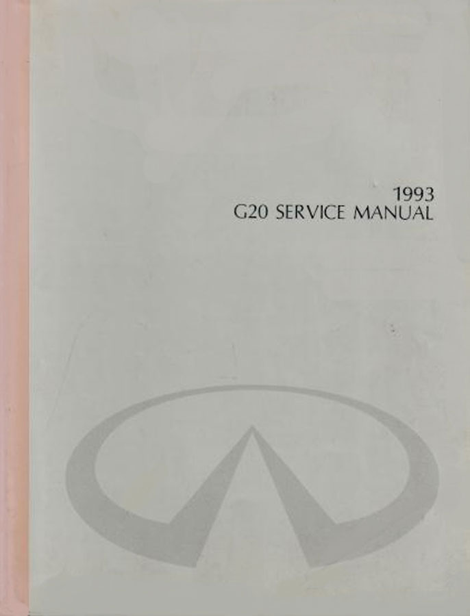 view cover of 1993 G20 Shop Service Repair Manual by Infiniti G 20
