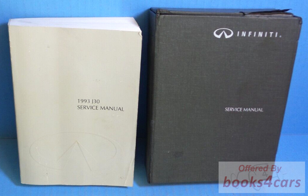 view cover of 1993 J30 Shop Service Repair Manual by Infiniti for J 30