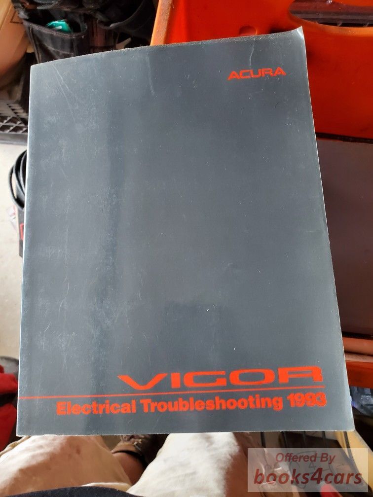 view cover of 1993 Vigor Electrical Troubleshooting manual by Acura
