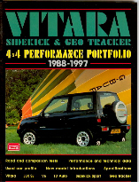 view cover of 1988-1997 Suzuki Sidekick Vitara Geo Tracker Performance Portfolio 140 pgs of Road test articles by Brooklands