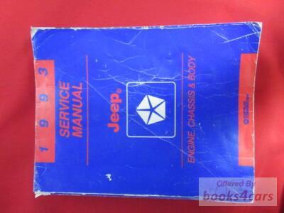 view cover of 1993 Jeep Engine Chassis & Body Service Repair Manual by Jeep