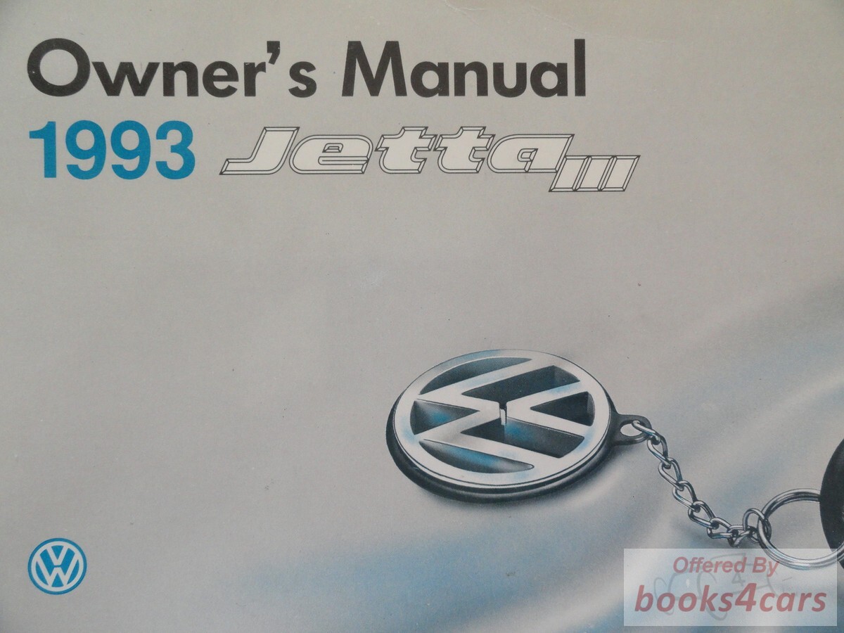 view cover of 1993 VW Golf owners manual by Volkswagen
