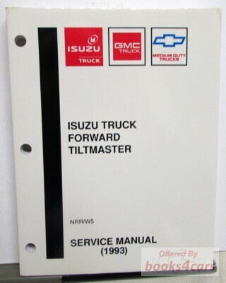 view cover of 1993 NRR W5 Shop Service Repair Manual by Isuzu GMC Chevrolet Truck