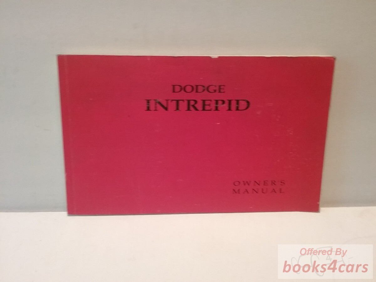 view cover of 1993 Intrepid Owners Manual by Dodge