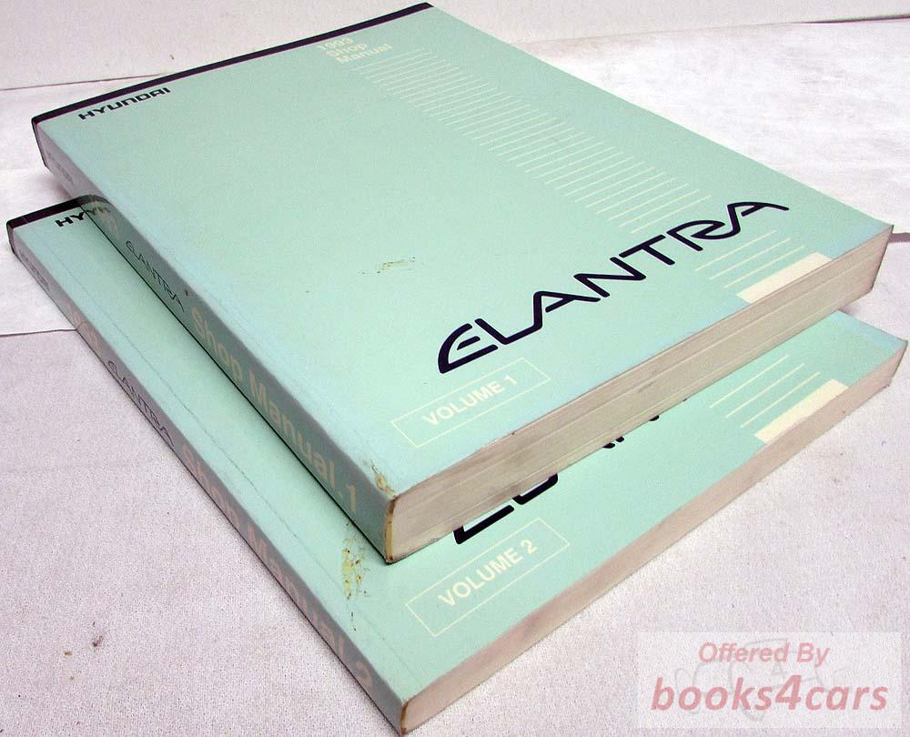 view cover of 1993 Elantra Service Manual 2-volume set by Hyundai